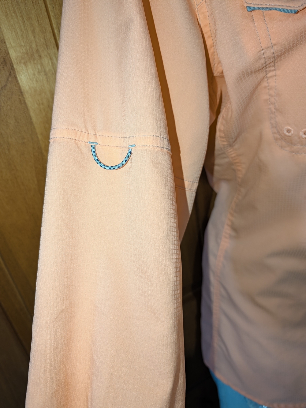 Columbia Women’s Long-Sleeve Sun Shirt - Peach - Picture 5 of 13